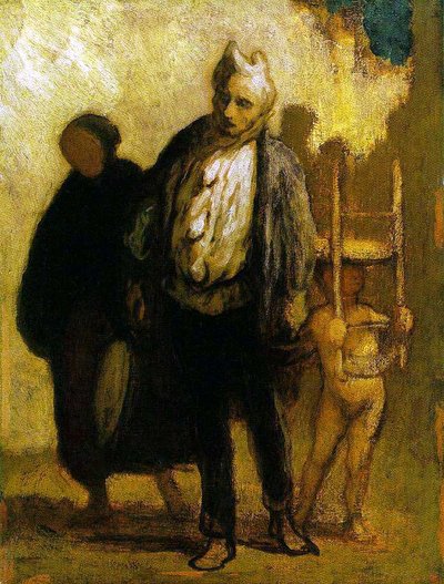 Wandernde Gaukler von Honoré Daumier